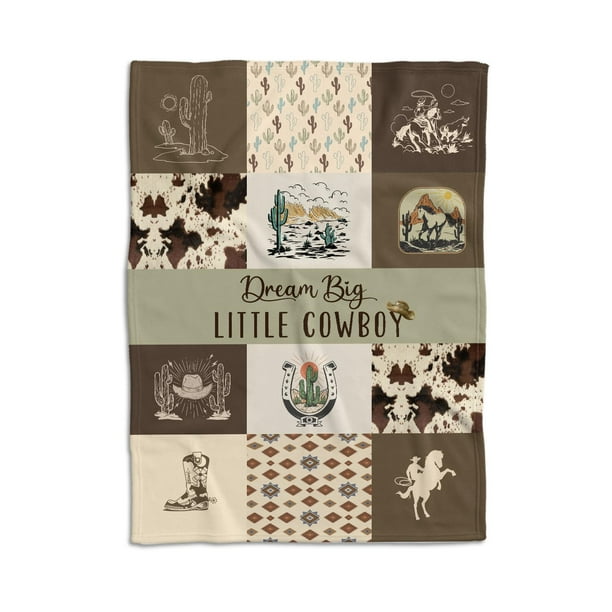 Manta para Bebé Locobird 76x102 cm en Suave Estilo Western para Cuarto Infantil