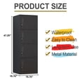thumbnail image 5 of Metal Lockers for Employees,Office Storage Locker with 4 Door,Tall Locker Cabinet for Employees,School, Office, Home, Gym,Bedroom, 5 of 7