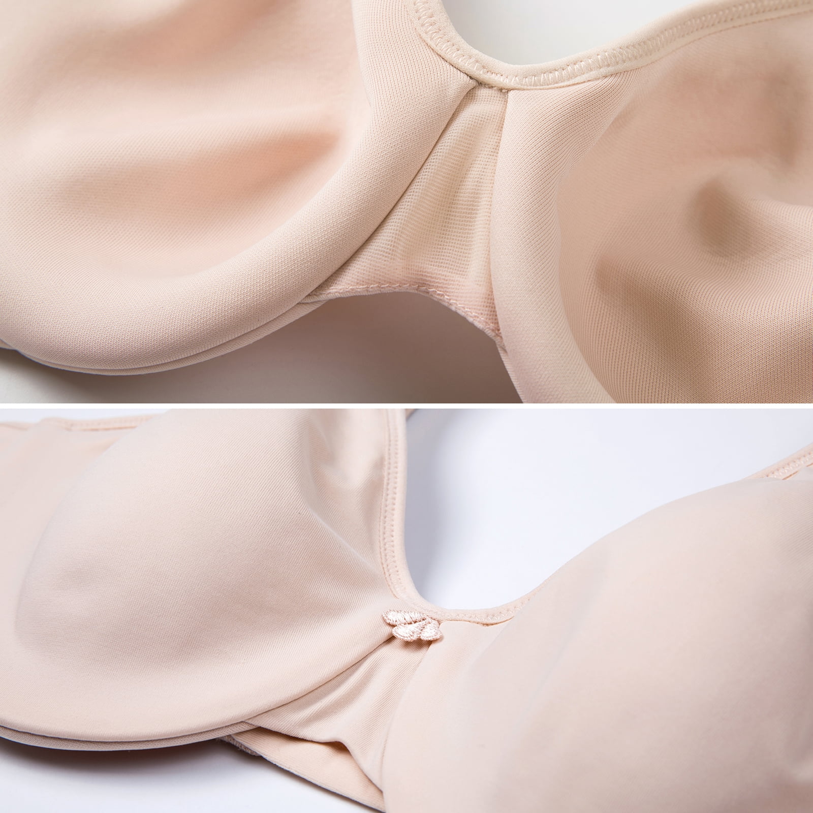 DELIMIRA Women's Minimizer Bra Plus Size Underwire Full Coverage Seamless Bras