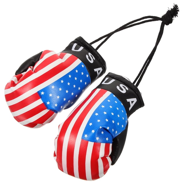 Mini Gants de Boxe Décorations pour Voiture et Maison Couleur Assortie Matériau PVC Multifonctionnel