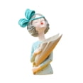 thumbnail image 1 of Resina moderna niñas Mesa jarrón flor maceta estatuillas escultura hogar Azul, 1 of 9