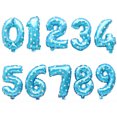 thumbnail image 3 of Globos digitales con números de papel de aluminio dorado y plateado de 16, 32 y 40 pulgadas, para cumpleaños, bodas, fiestas, suministros para baby shower, 3 of 5