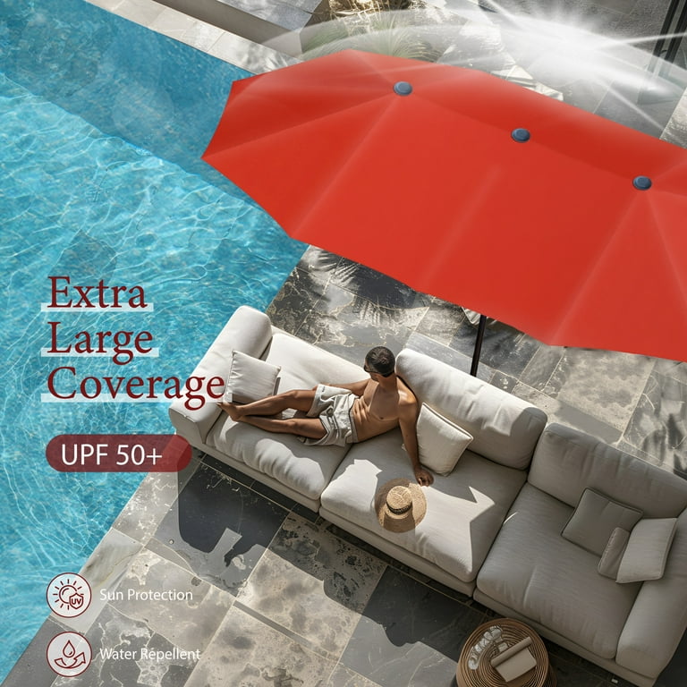 13 foot offset patio umbrella Classic Accessories Terrazzo Offset Umbrella Canopy Cover