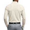 thumbnail image 5 of LWavelet Mens Polo Shirts Long Sleeve Button Collared Golf Shirts Casual Classic Business Dress Shirts for Office Work, 5 of 7