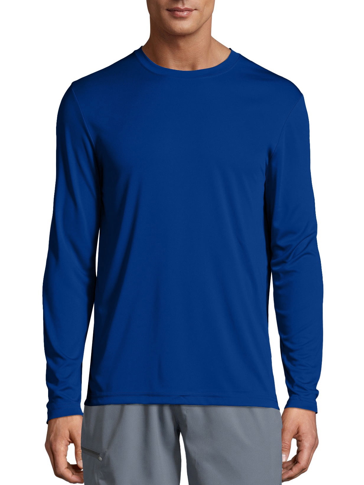 Hanes Men's and Big Men's Cool Dri Performance Long Sleeve T-Shirt (50 ...