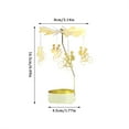 thumbnail image 4 of Clearance! Aromatherapy Candle Holder Girl'S Heart Golden Revolving Lantern Revolving Dinner Atmosphere Arrangement, 4 of 4