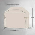 thumbnail image 2 of Exquisite Waterproof Bbq Grill Cover Beige 210d Barbeque Cover Anti-dust Protector For Gas Charcoal Electric Barbecue Grill G, 2 of 5