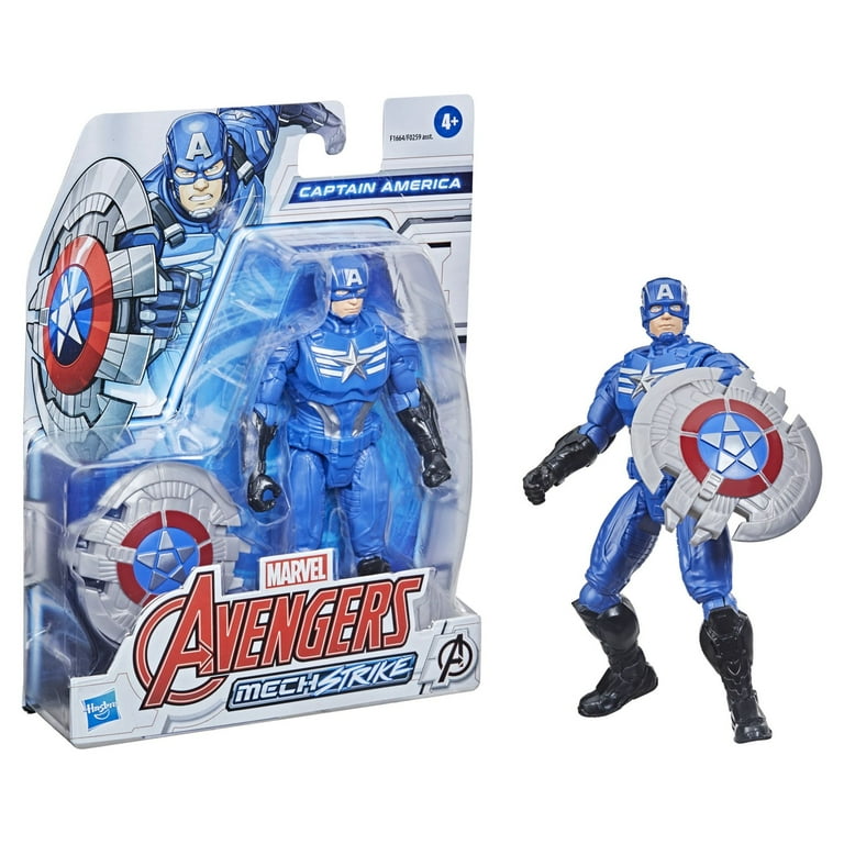 Marvel Avengers Mech Strike Captain America Kids Toy Action Figure for Boys and Girls 8 Walmart