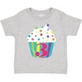 thumbnail image 3 of Inktastic 3rd Birthday Cupcake Boys or Girls Toddler T-Shirt, 3 of 5