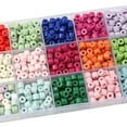thumbnail image 2 of U8MO 50pcs 6x5mm Cylinder Tube Shape Acrylic Plastic Loose Spacer Beads DIY Jewelry-Blue, 2 of 6