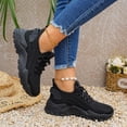 thumbnail image 5 of Domzle Walking Shoes for Women Nursing Slip Work Sock Sneakers Platform Comfortable Weight Light Black 43, 5 of 8