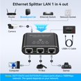 thumbnail image 2 of Divisor Ethernet PVBCTCSID 1 a 4 1000 Mbps con cable USB, 2 of 7