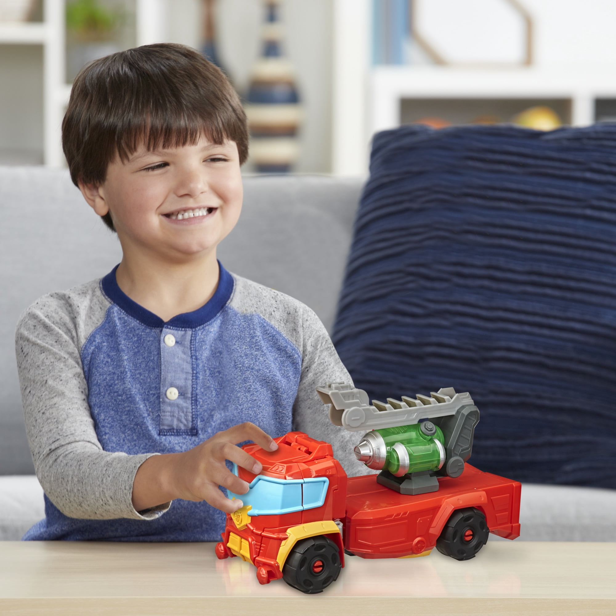 Playskool Transformers: Rescue Bots Academy Hot Shot Kids Toy Action Figure for Boys and Girls (15”)