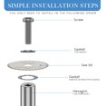 thumbnail image 3 of 1 Set PVC Pipe Inside Cutter Stainless Steel Plumbing Inside Cutter with 1/4 Inch Hex Shank Internal Plastic Pipe Cutter and Blades for Plastic Pipe Cutting Set 1, 3 of 9