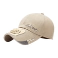 thumbnail image 2 of dgysar Adult Sun Hat with Cooling Fan, UPF50+ USB Rechargeable Portable Fan Cap for Hiking and Travel Beige, 2 of 4