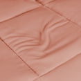 thumbnail image 5 of BNM Solid Comforter Down Alternative Bedding, California King, Blush, 5 of 8