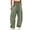 DustyGreen, variant on Women's Barrel High Waisted Sweatpants Wide Leg Drawstring Athletic Baggy Pants with Pockets
