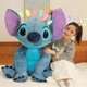 thumbnail image 2 of 60cm Disney Stitch Plush Toy Doll Anime Lilo & Stitch Sitting Stitch Cartoon Stuffed Doll Children's Comforting Pillow Kids Gift, 2 of 5