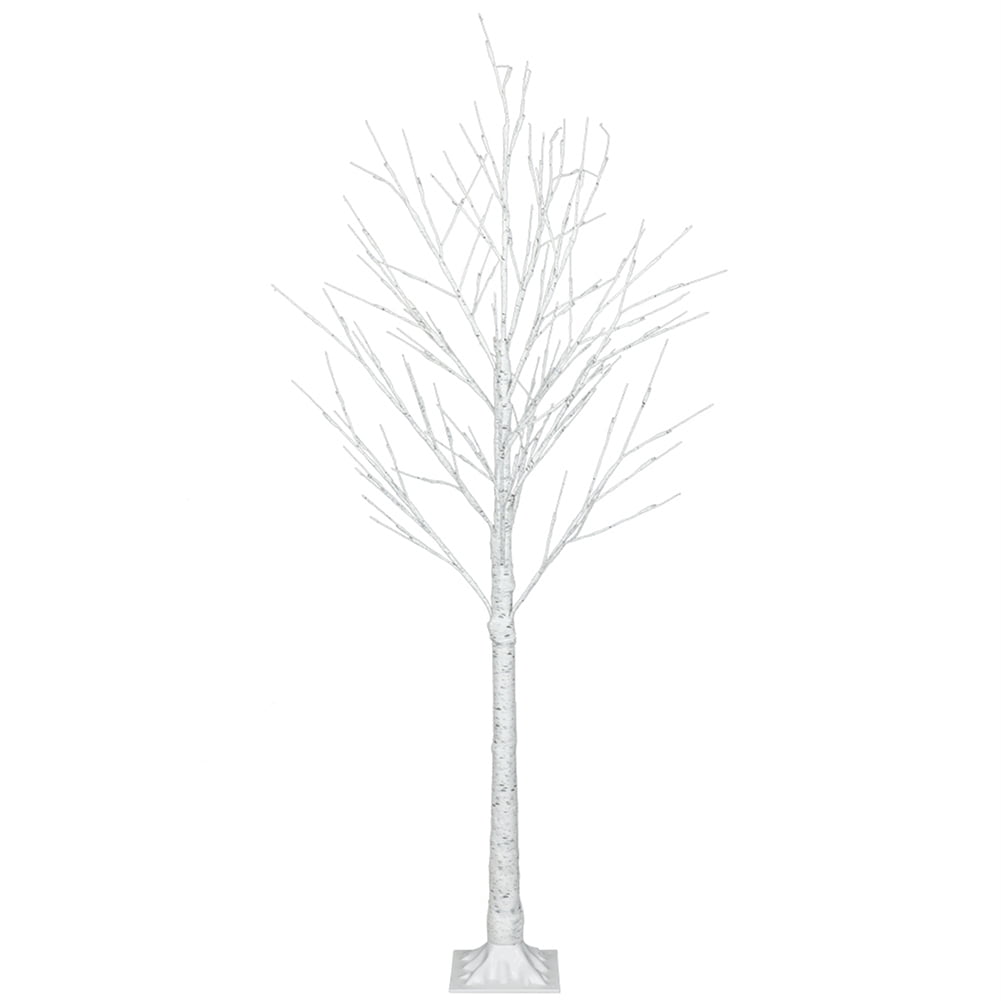 Kadyn 72 LED White Birch Tree Light, Warm White Snowflake Christmas Tree for Wedding, Halloween, Christmas, Jewelry Holder, Party, Home Decoration-5FT