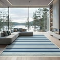 thumbnail image 2 of ODIKA 8'x10' Ultra-Soft Area Rug, Layering Farmhouse Stripe Checkered Rows Felpudo Striped Gingham None Washable, Bare feet friendly, Silk-Touch for Bedroom, Under Sectional, 2 of 7