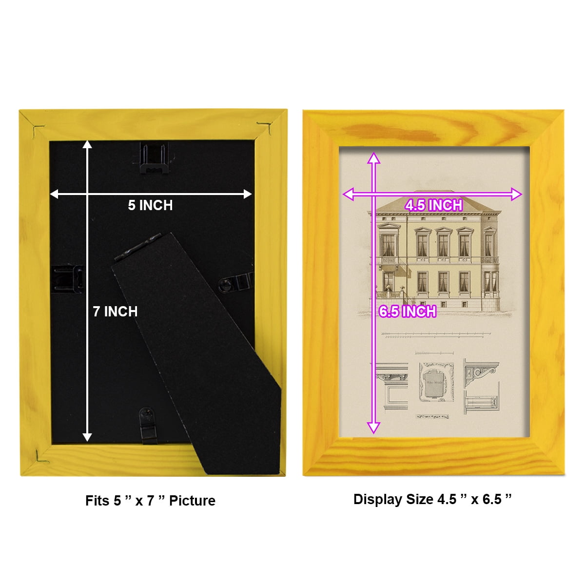 Estate and Plan VI -Framed Print w/glass-Sunflower Yellow