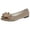 Khaki #152, variant on Women's Pointed Toe Flat Shoes Elegant Bow Knot Ballet Flats for Ladies Comfortable Slip-On Loafers, 43