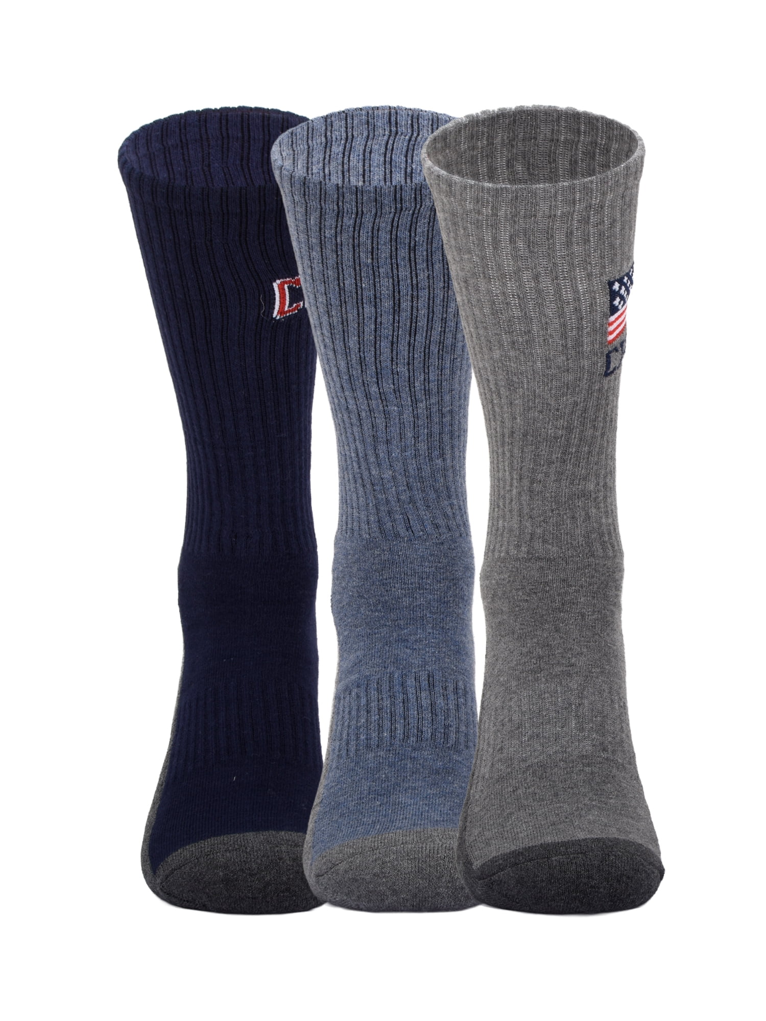 Chaps Embroidery Athletic Crews 3-Pack Men's Sock Size 10-13