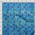 thumbnail image 3 of oneOone Polyester Lycra Teal Blue Fabric Batik Fabric For Sewing Printed Craft Fabric By The Yard 56 Inch Wide - WI, 3 of 4