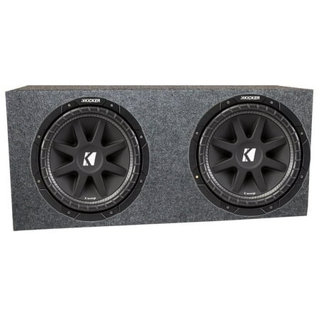 2) Kicker 43C154 Comp C15-4 15" Car Audio Subwoofers + Sealed Sub Box Enclosure
