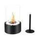 thumbnail image 2 of Chimenea de sobremesa bio | Vidrio templado y acero inoxidable | Piedras decorativas incluidas | Extintor de incendios de seguridad | Calefacción para interiores, exteriores, patios, balcones y, 2 of 5