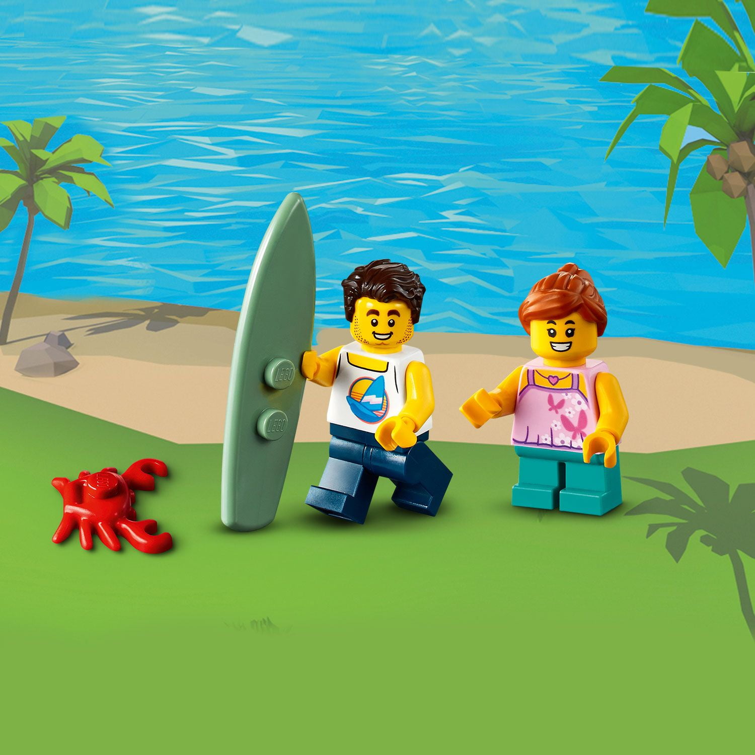 LEGO Creator 3in1 Surfer Beach House 31118 Building Toy Includes Beach Hut and Animal Toys (564 Pieces)