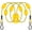 B: Yellow & Black 65 ft Tow Rope W/Float & Hook, variant on SELEWARE Multi-Length Boat Tow Rope and Harness with Stainless Steel Hooks, Floats & Soft Handle, for Tubing, Water Skiing, Wakeboarding (24/26/65/75 ft Options)