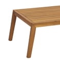 thumbnail image 4 of Christopher Knight Home 2-Piece Outdoor Loveseat with Coffee Table, Acacia Wood and Wicker Back, Teak+Cream, 4 of 16