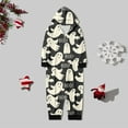 thumbnail image 2 of TAIAOJING Family Matching Onesie Pajamas Kids Cute Ghost Day Hooded Zipper Jumpsuit Romper Jumpsuit Comfy Family Home Loungewear Matching Pajamas 4-5 Years, 2 of 5