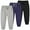 Black/Blue/Gray, variant on Phenas 3 Pack Toddler Boys Sweatpants Cotton Joggers Pants with Pocket and Drawstring