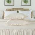 thumbnail image 6 of JML Ruffle skirt Bedspread King Size 5 Piece,Soft Microfiber Bed Skirt Coverlet 30" Long Drop, 6 of 6