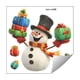 thumbnail image 2 of Pegatinas estáticas de muñecos de nieve coloridos y divertidos para decorar y embellecer el baño., 2 of 7