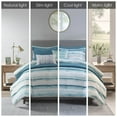 thumbnail image 2 of Madison Park Marina Comforter, Aqua - King/Cal King, 2 of 5