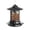 #07, variant on Bird Feeder,Gazebo-Shaped Hanging Wild Bird Feeders,Large Tray Weather Resistant Feeding Station for Outdoor Garden,Courtyard Wild Bird Feeding,Red