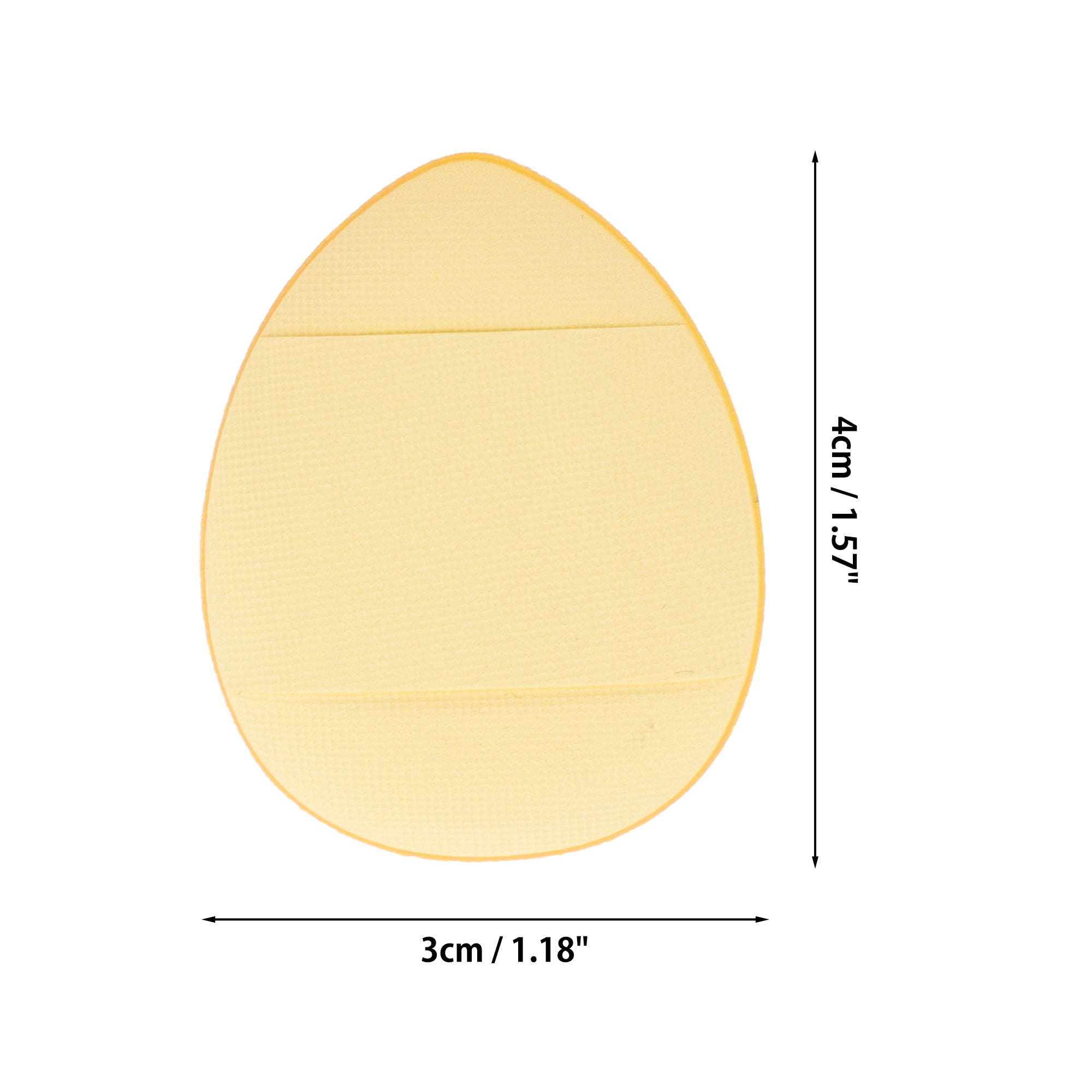 Unique Bargains 5Pcs Portable Mini Face Makeup Sponge for Bedrooms Travel Use Light Yellow