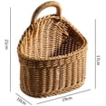thumbnail image 5 of Bxaolu Elegant Boho Farmhouse Hanging Basket for Wall Hanging Wicker Wall Baskets for Storage, Decor, Space-Saving Rattan Door Basket for Kitchen, Bathroom, Bedroom, Living Room Organization, 5 of 6