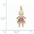 thumbnail image 2 of 10K Yellow Gold June Girl Birthstone Charm, 2 of 2