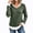 Army Green, variant on TKLPEHG Womens Tops Dressy Fake Two Piece V Neck Ribbed Long Sleeve Tops Solid Color Trim Slim Fit Knit Blouses Fall Winter Layering Pullover (Purple,S)