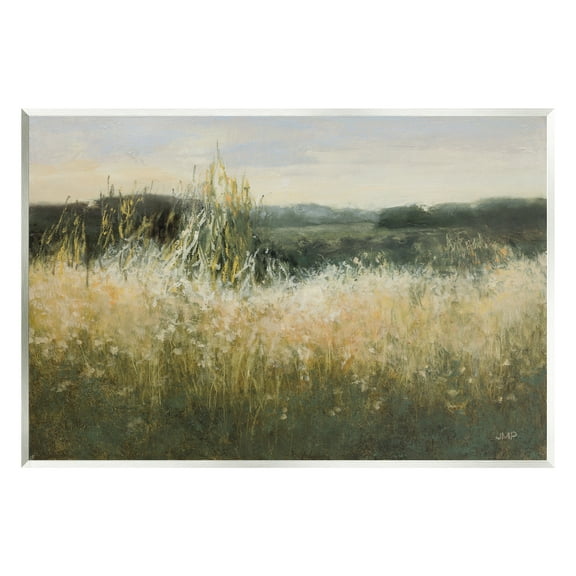 Stupell Industries Abstract Grassland Landscape Abstract Painting Unframed Art Print Wall Art, 15 x 10