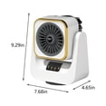 thumbnail image 4 of Space Heater - Mini Heater for Office Desk, Portable Buddy Heater, Small Spaces, Heater for Camping, Desktop Heaters for Office, Small Bedroom Fan, Office Heater Under Desk Quiet, Electric Fans, 4 of 8