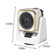 thumbnail image 3 of Campana Para Cocina 2 In 1 Heater Fan Combo, Portable Coolin-g Desk Fan, Circulator Fan 60° Tilt, 12h Timer, 3 Wind Speeds, 1500W Overheat Protection Small Floor, 3 of 7