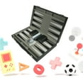 thumbnail image 2 of Game Chess Board Backgammons Set Board Game Leather Case Portable and Travel Backgammons Set Travel Folding Board Game, 2 of 8