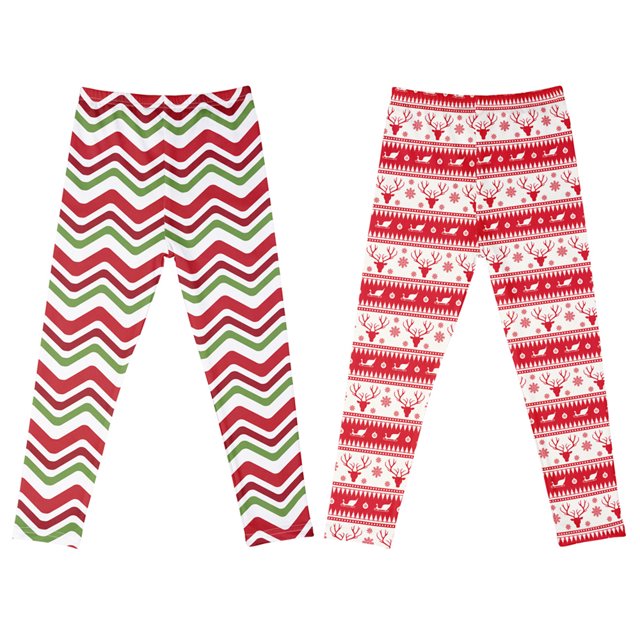 Pantalones navideños elegantes para niñas, disfraz divertido para niños, pantalones navideños suaves y acogedores para regalo de Navidad
