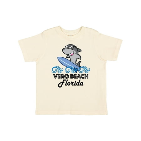 

Inktastic Vero Beach Florida Vacation Funny Shark Gift Toddler Boy or Toddler Girl T-Shirt