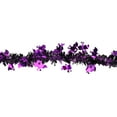 thumbnail image 2 of Northlight Black with Purple Bats Halloween Tinsel Garland - 50 feet, Unlit, 2 of 3